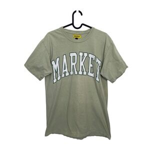 Chinatown Market Vintage T-Shirt Collegiate Arc Logo Green Medium